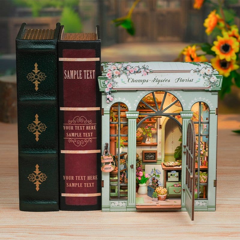 🧪 LAB | SU ORDINAZIONE Miniature House Model Kit Champs-Élysées Florist 18 x 16 cm  