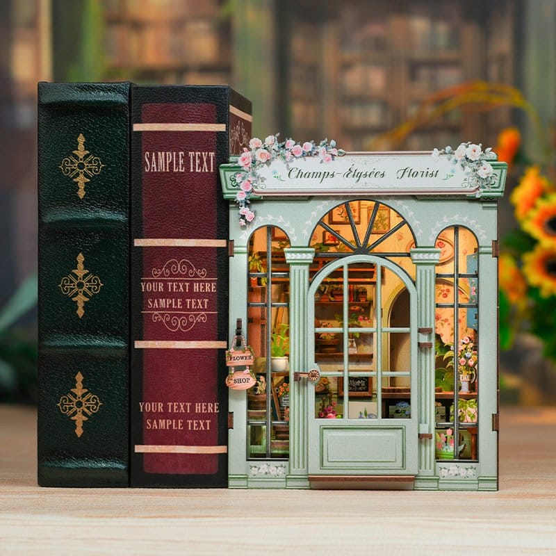 🧪 LAB | SU ORDINAZIONE Miniature House Model Kit Champs-Élysées Florist 18 x 16 cm  