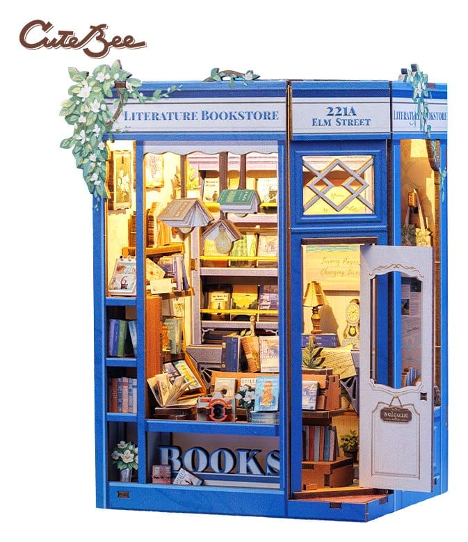 🧪 LAB | SU ORDINAZIONE Book Nook Literature Bookstore 17 x 12 cm    