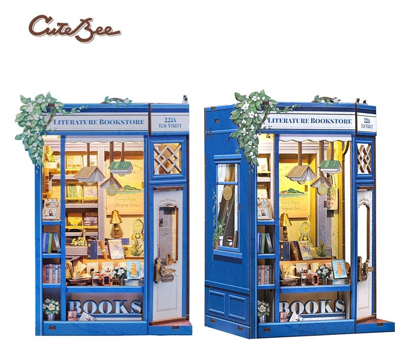 🧪 LAB | SU ORDINAZIONE Book Nook Literature Bookstore 17 x 12 cm    