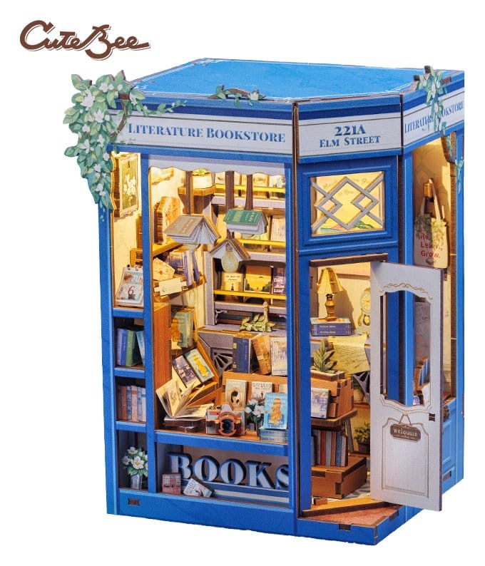 🧪 LAB | SU ORDINAZIONE Book Nook Literature Bookstore 17 x 12 cm    