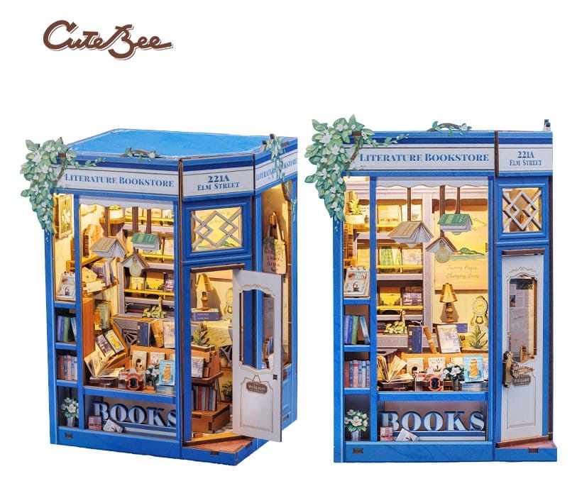 🧪 LAB | SU ORDINAZIONE Book Nook Literature Bookstore 17 x 12 cm    