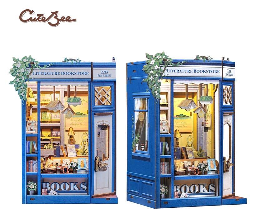 🧪 LAB | SU ORDINAZIONE Book Nook Literature Bookstore 17 x 12 cm    