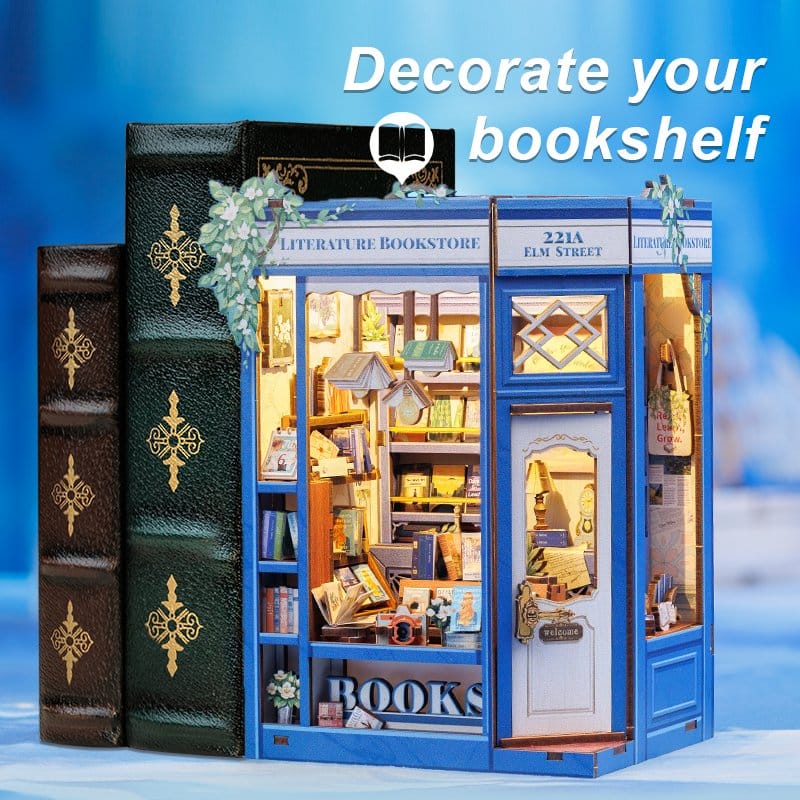 🧪 LAB | SU ORDINAZIONE Book Nook Literature Bookstore 17 x 12 cm    