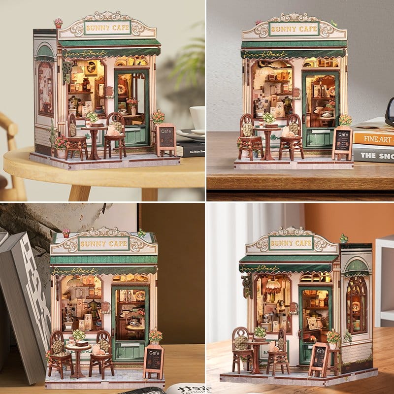 🧪 LAB | SU ORDINAZIONE Miniature House Model Kit Sunny Cafe 20 x 16 cm  