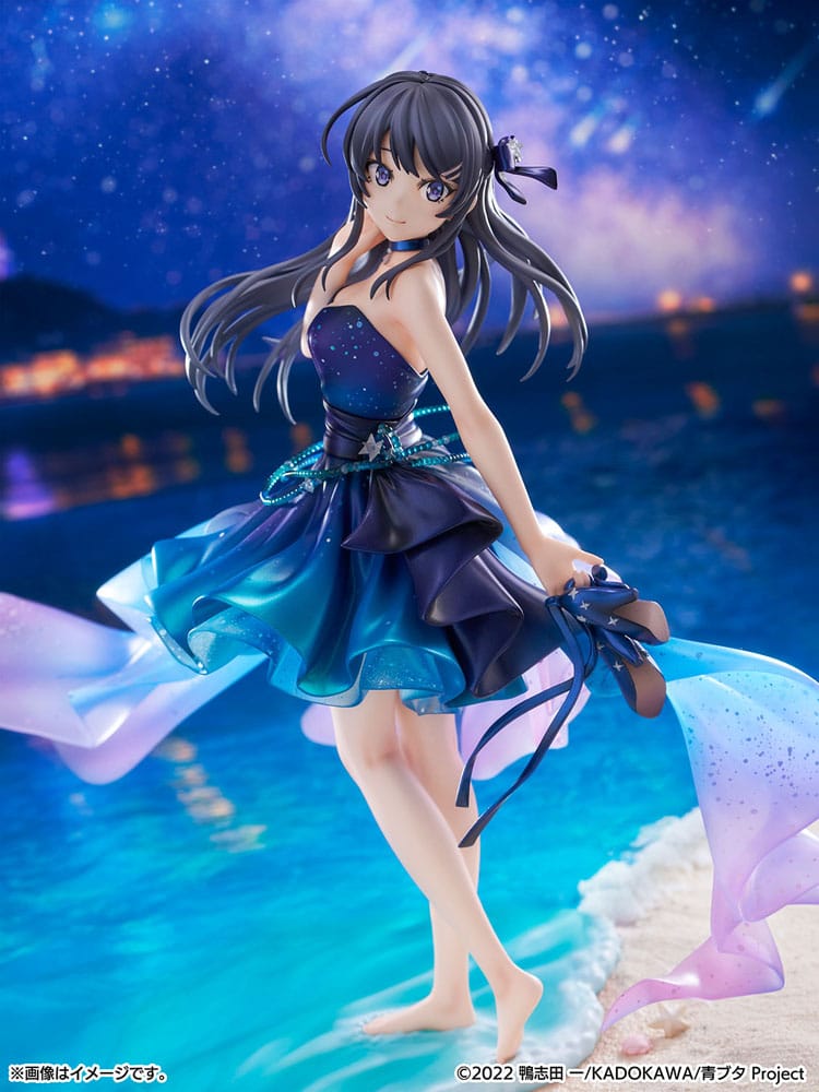 PREORDINE CHIUSO 05/2026 Rascal Does Not Dream of Bunny Girl Senpai PVC Statue 1/7 Mai Sakurajima Starry night sky Ver. 25 cm (PREORDINE NON CANCELLABILE)