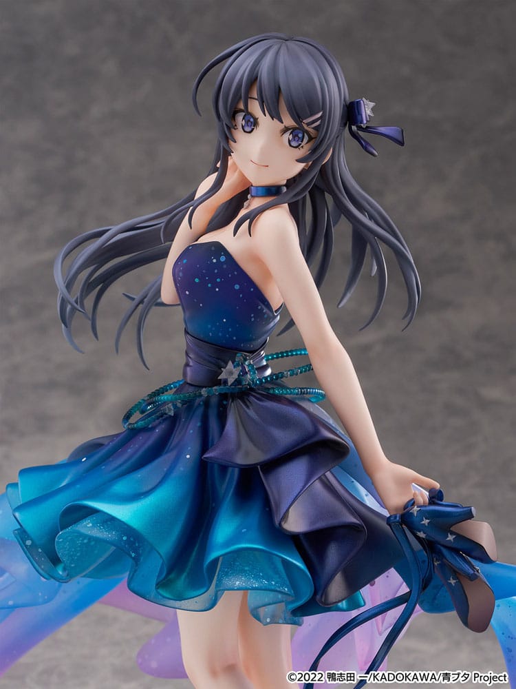 PREORDINE CHIUSO 05/2026 Rascal Does Not Dream of Bunny Girl Senpai PVC Statue 1/7 Mai Sakurajima Starry night sky Ver. 25 cm (PREORDINE NON CANCELLABILE)