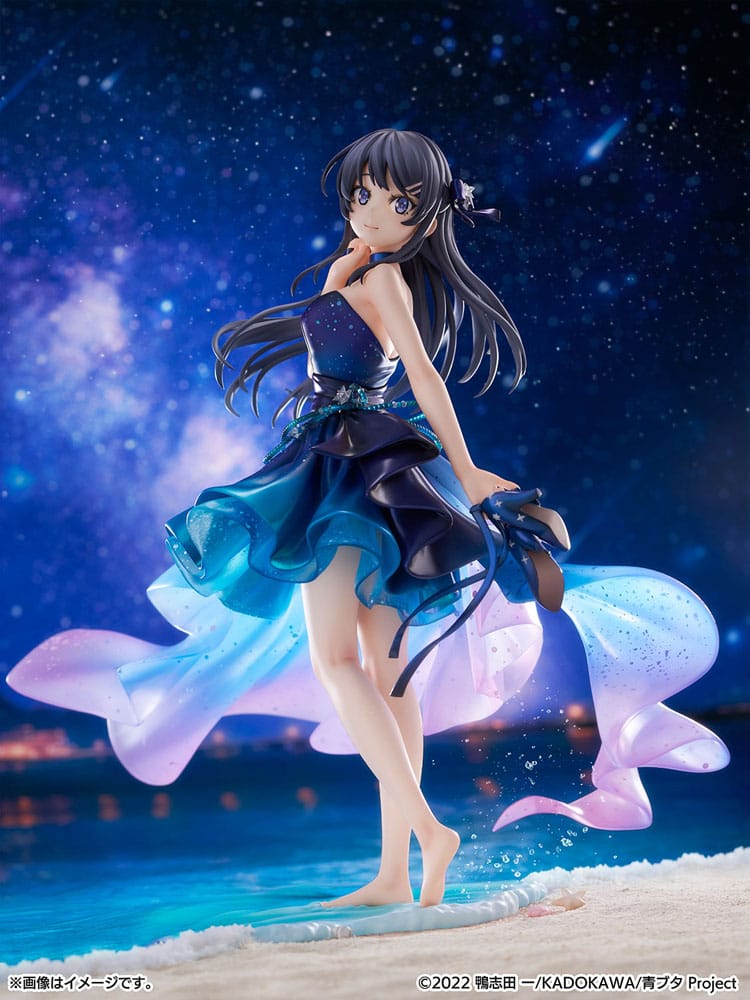 PREORDINE CHIUSO 05/2026 Rascal Does Not Dream of Bunny Girl Senpai PVC Statue 1/7 Mai Sakurajima Starry night sky Ver. 25 cm (PREORDINE NON CANCELLABILE)