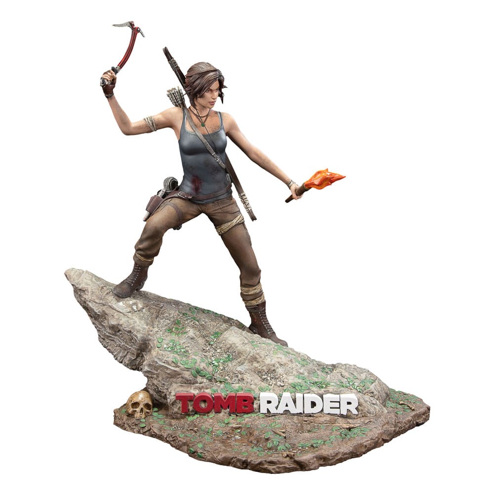 SU ORDINAZIONE Tomb Raider PVC Statue Lara Croft Survivor Era 33 cm