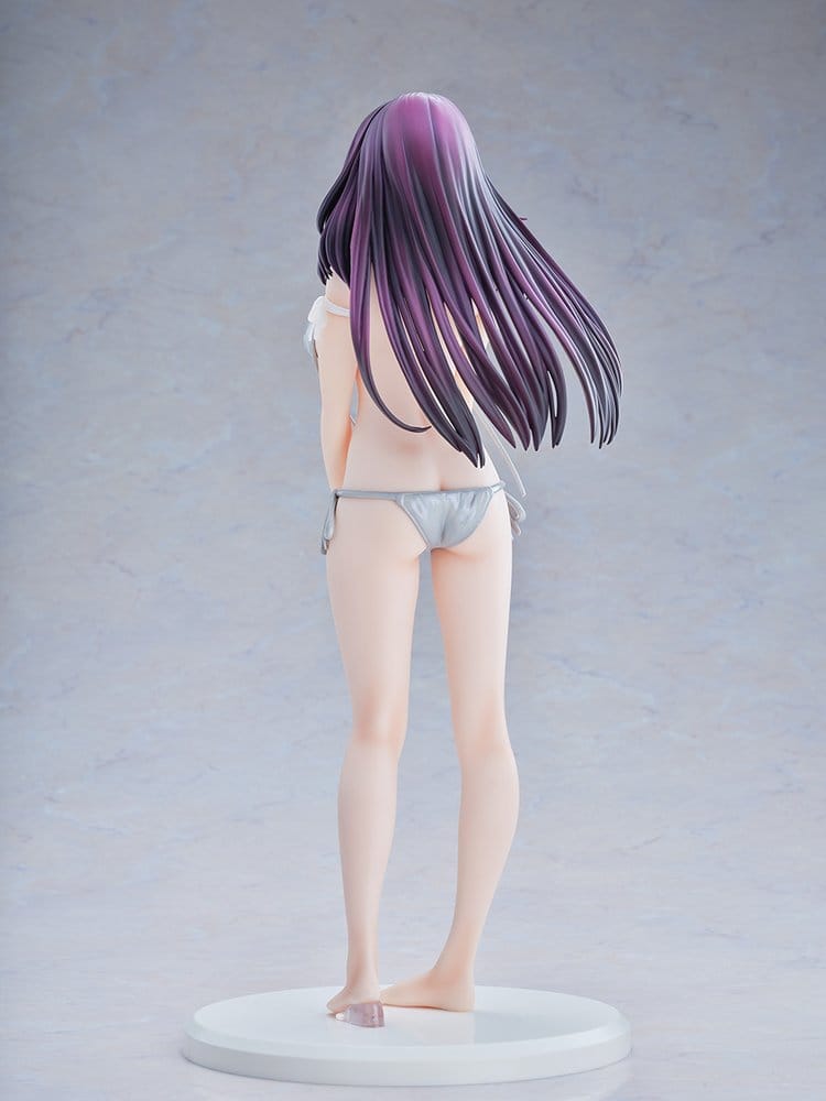 PREORDINE+ CHIUSO 08/2026 Original Model Statue 1/5 Tomoe Sakura Swimsuit Black Hair Wholesome Ver. Illustration by Toshi Tsutakaze 32 cm