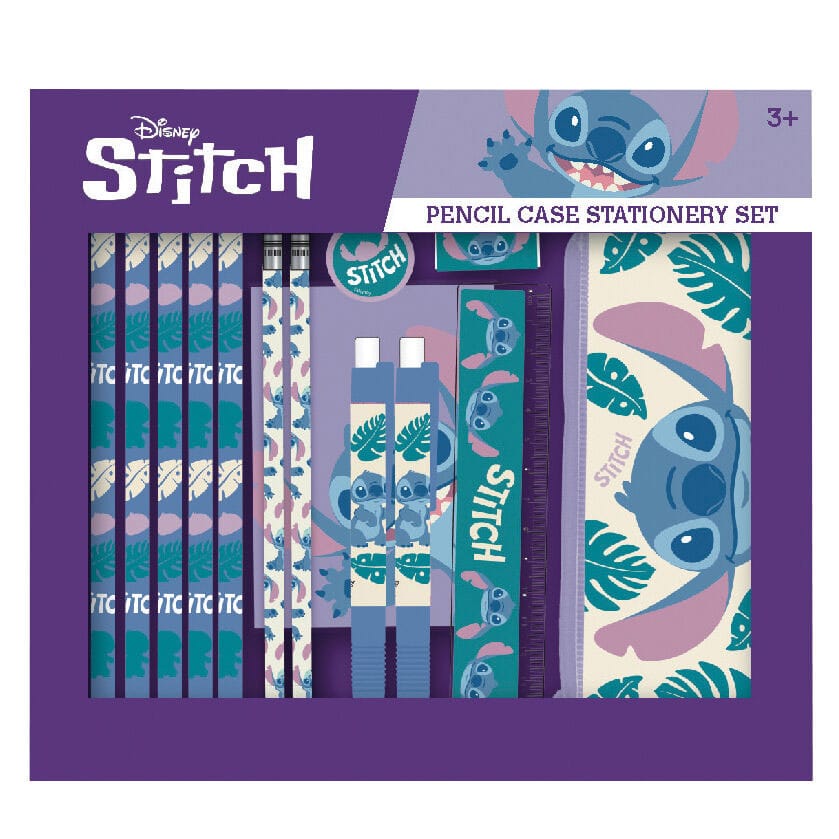 Auf Bestellung gefertigtes Lilo &amp; Stitch Federmäppchen-Schreibset, 14-teilig
