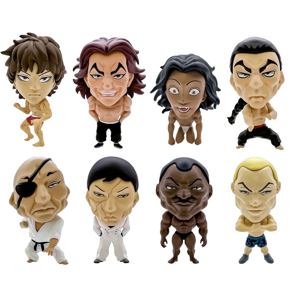 SU ORDINAZIONE Baki Hanma 16d Collectible Figure Collection PVC Figures 8-Pack Baki Hanma 6 cm