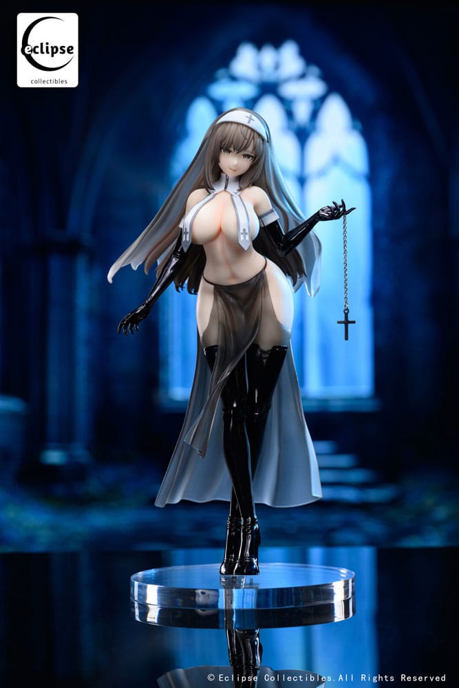 SU ORDINAZIONE Original Character PVC Statue 1/7 Virtuous Nun Grace 24 cm ESAURITO