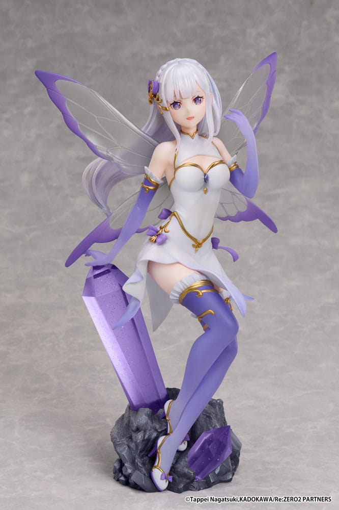 SU ORDINAZIONE Re:Zero Starting Life in another World PVC Statue 1/7 Emilia Jewel Princess 24 cm