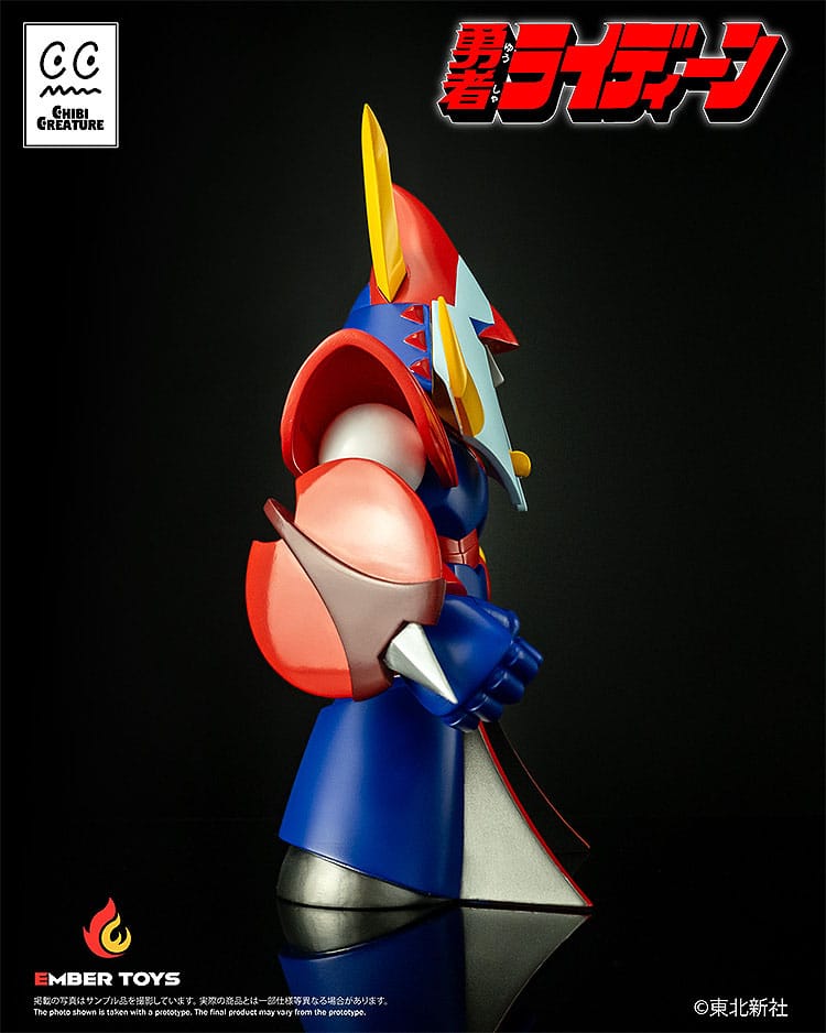 SU ORDINAZIONE Reideen the Brave Vinyl Figure Chibi Creature Reideen 17 cm         