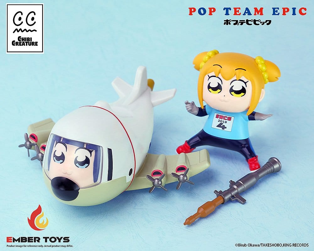 PREORDINE+ 04/2027 Pop Team Epic Chibi Creature Vinyl Figures 2-Pack POPUKO & PIPIMI: Skeleton Competition Ver.