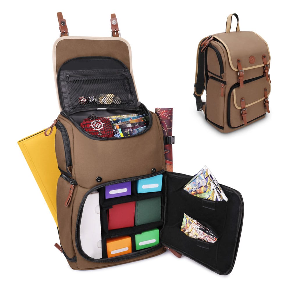 AUF BESTELLUNG GEFERTIGT Enhance TCG Series Trading Card Rucksack Designer Edition Hellbraun AUSVERKAUFT