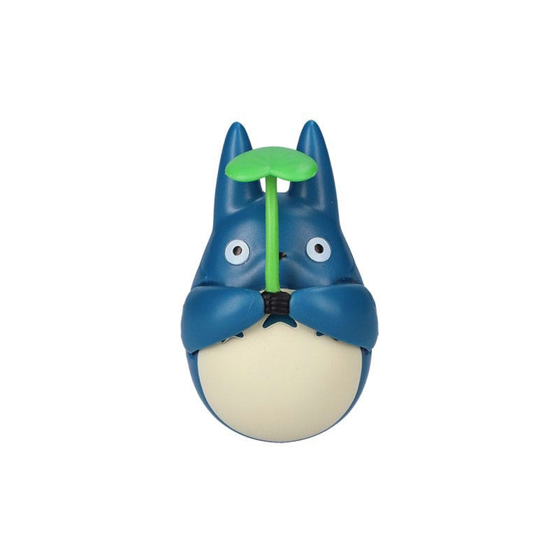 SU ORDINAZIONE My Neighbor Totoro Round Bottomed Figurine Mid Totoro with leaf 6 cm
