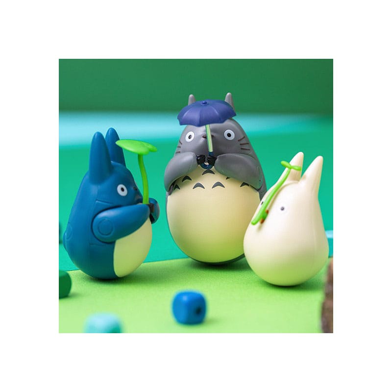 SU ORDINAZIONE My Neighbor Totoro Round Bottomed Figurine Mid Totoro with leaf 6 cm