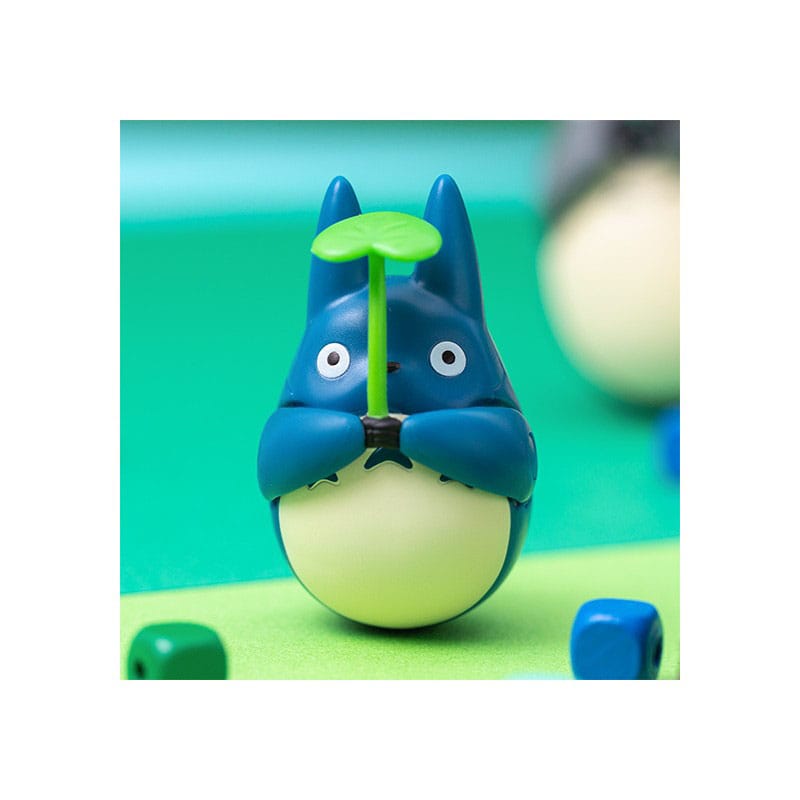 SU ORDINAZIONE My Neighbor Totoro Round Bottomed Figurine Mid Totoro with leaf 6 cm
