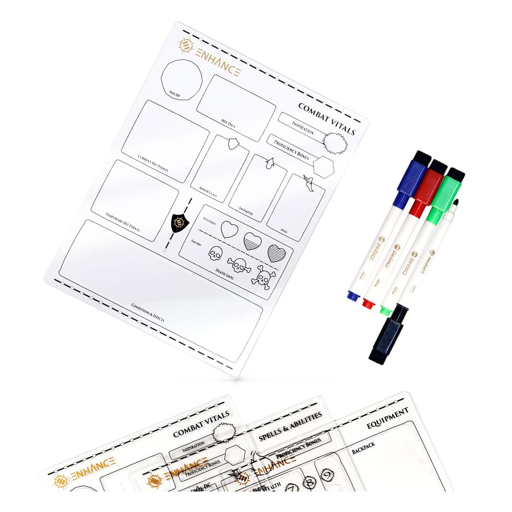 SU ORDINAZIONE Enhance RPG Series Acrylic Character Sheet Set *English Version*