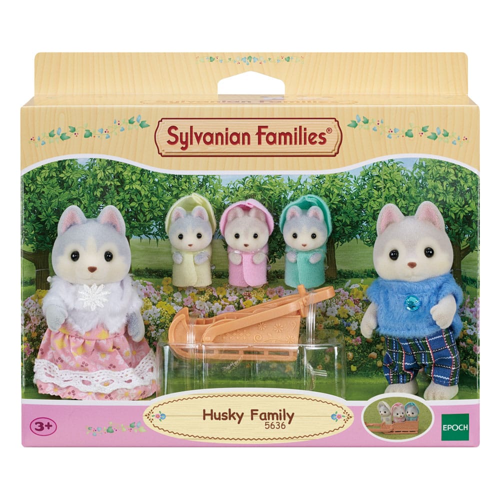 🧪 LAB | SU ORDINAZIONE Sylvanian Families: Family Husky figure 8 cm 