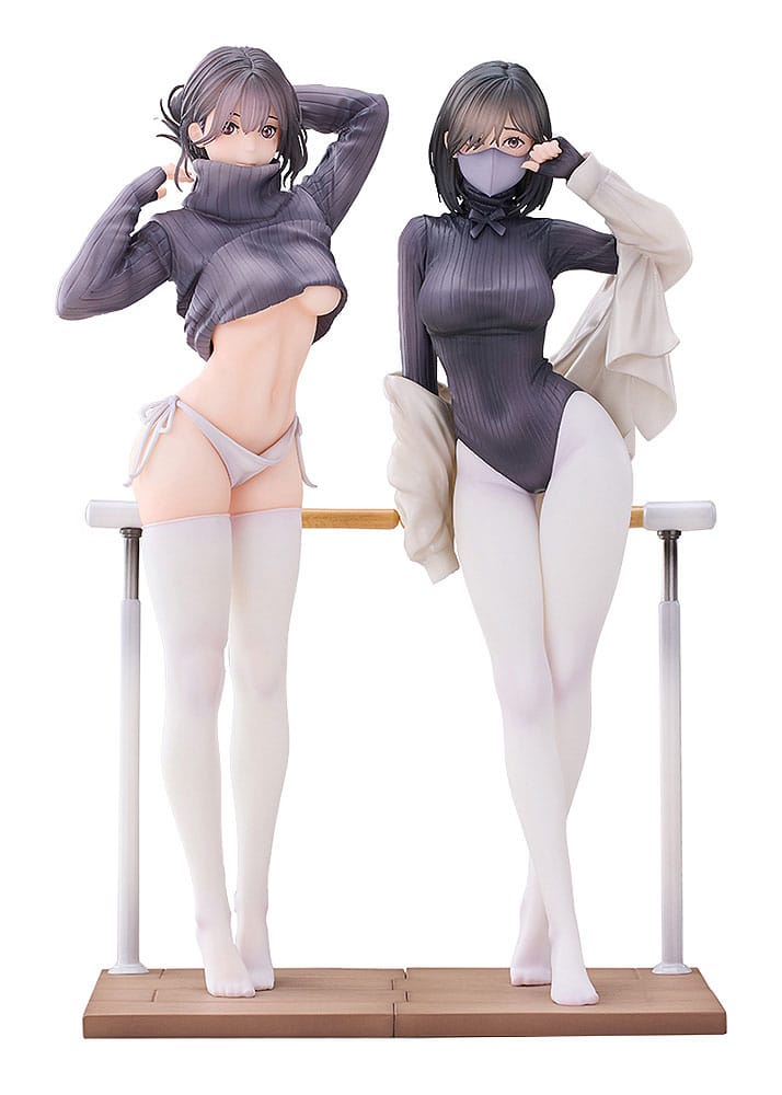 AUF BESTELLUNG gefertigte Original-Charakterstatue 1/7 Gitarre MeiMei &amp; Shokyu Senseis Tanzstunde 24 cm