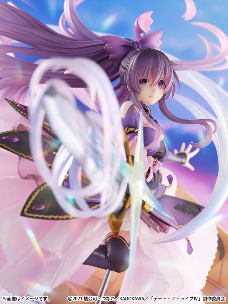 SU ORDINAZIONE Date A Live IV SHIBUYA SCRAMBLE FIGURE PVC Statue 1/6 Tohka Yatogami Princess Amethyst Dress Ver. 32 cm