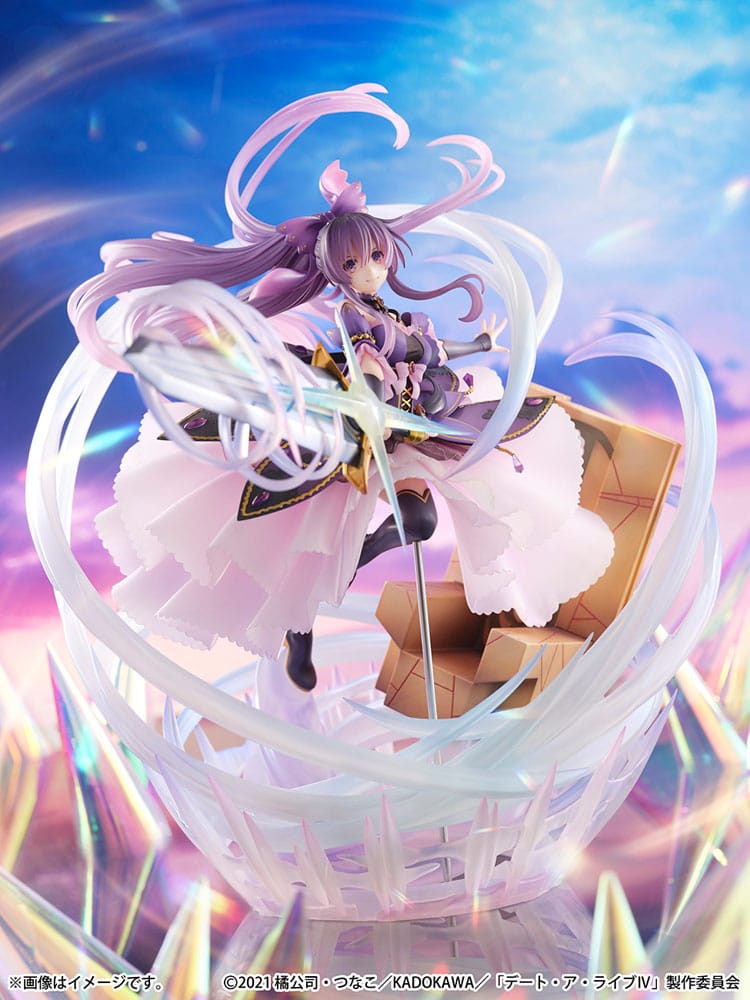 SU ORDINAZIONE Date A Live IV SHIBUYA SCRAMBLE FIGURE PVC Statue 1/6 Tohka Yatogami Princess Amethyst Dress Ver. 32 cm