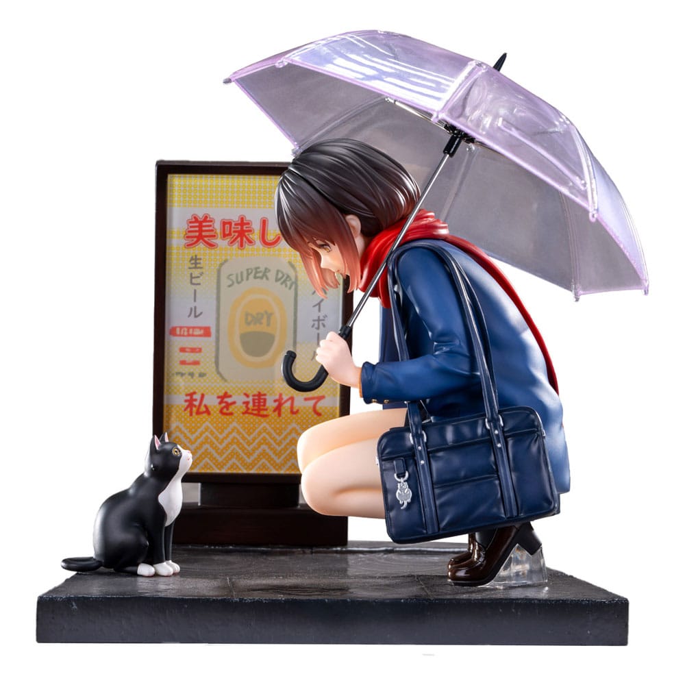SU ORDINAZIONE Original Character Statue 1/7 Rainy Day - Meeting Illustrated by Catzz 16 cm     
