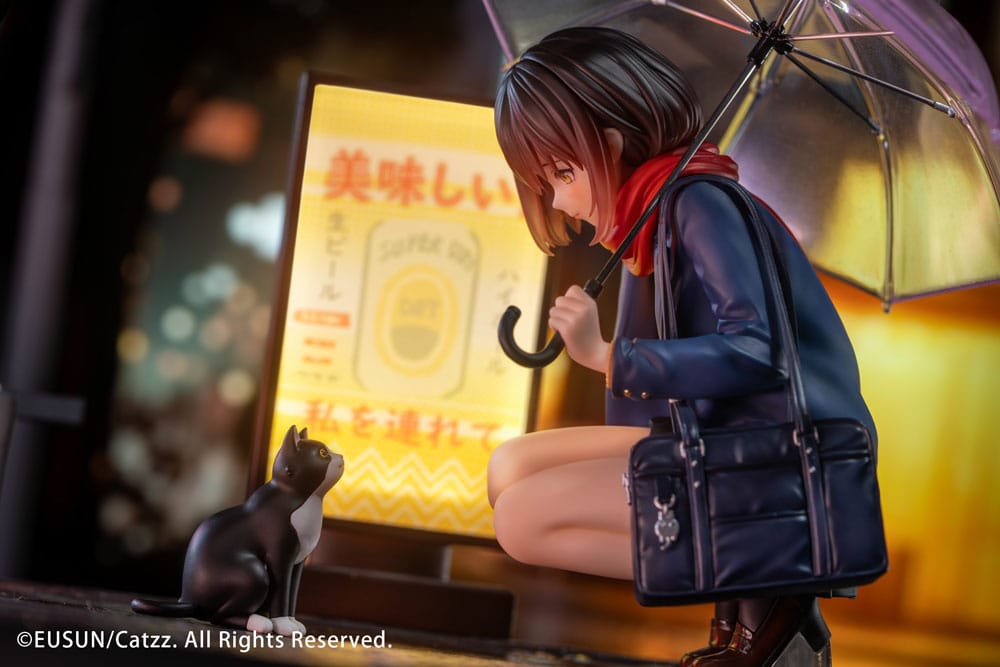 SU ORDINAZIONE Original Character Statue 1/7 Rainy Day - Meeting Illustrated by Catzz 16 cm     