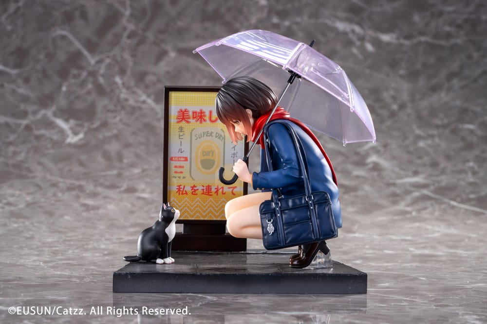SU ORDINAZIONE Original Character Statue 1/7 Rainy Day - Meeting Illustrated by Catzz 16 cm     