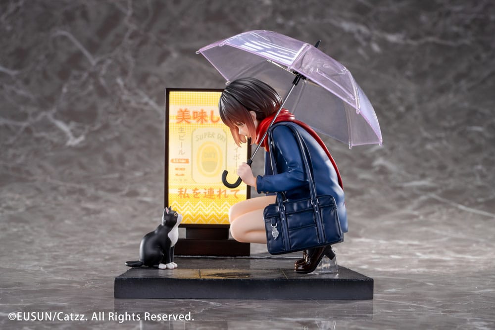 SU ORDINAZIONE Original Character Statue 1/7 Rainy Day - Meeting Illustrated by Catzz 16 cm     