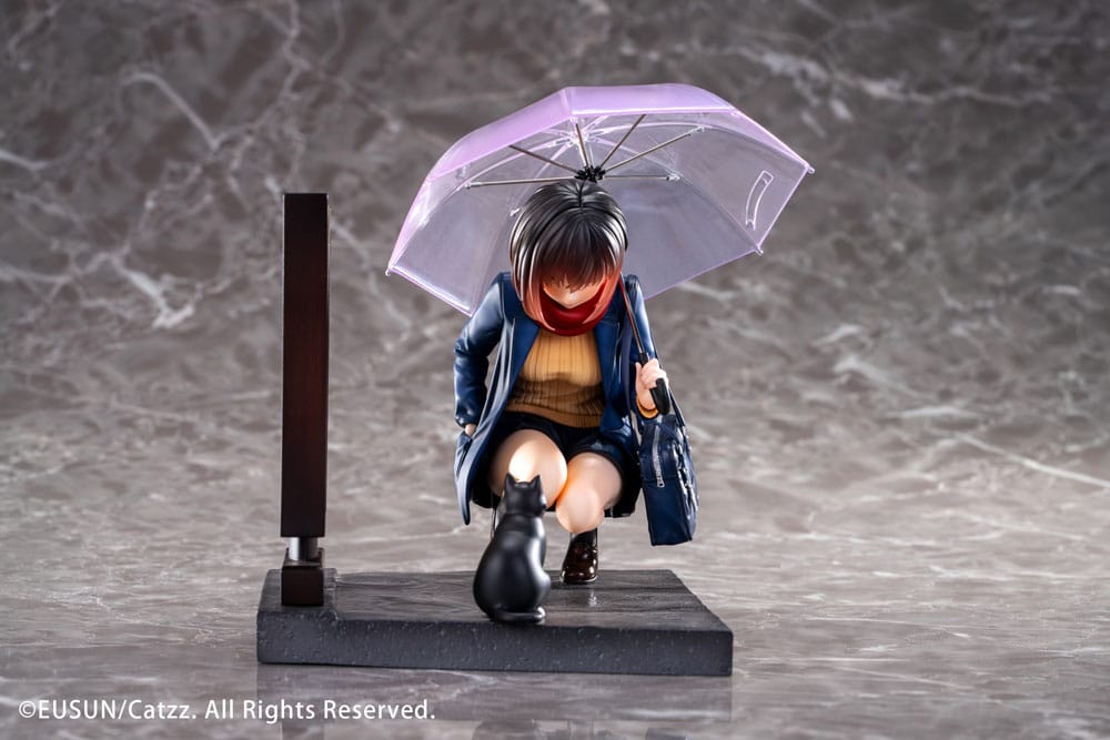 SU ORDINAZIONE Original Character Statue 1/7 Rainy Day - Meeting Illustrated by Catzz 16 cm     