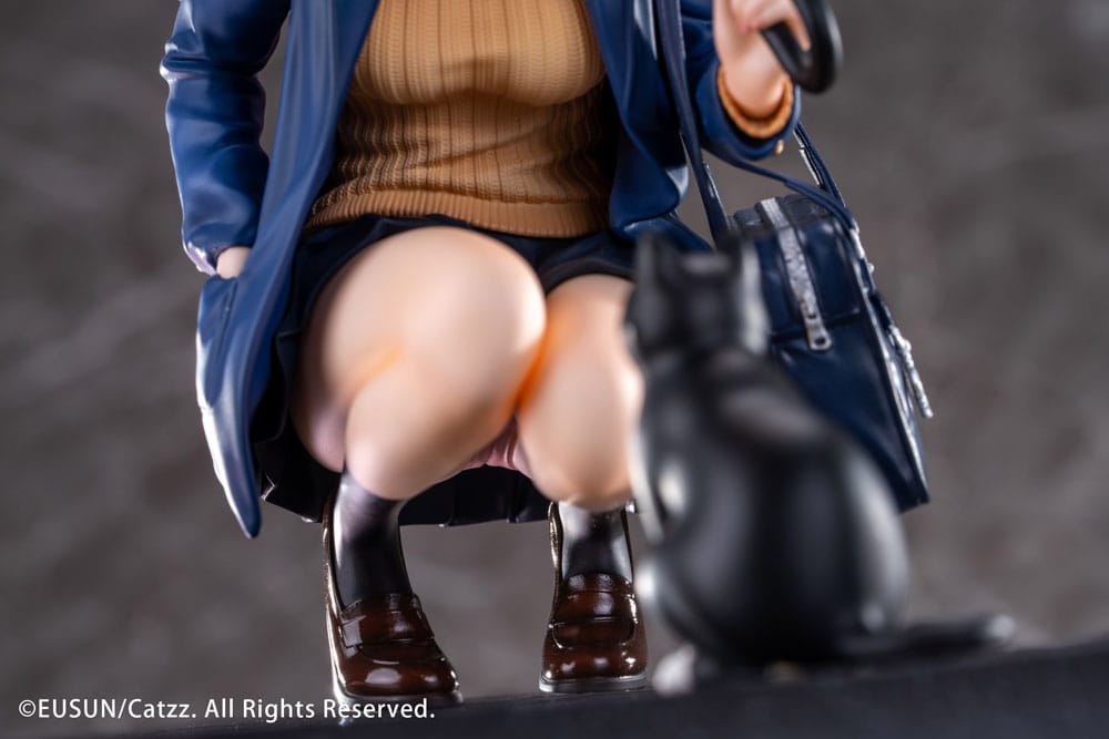 SU ORDINAZIONE Original Character Statue 1/7 Rainy Day - Meeting Illustrated by Catzz 16 cm     