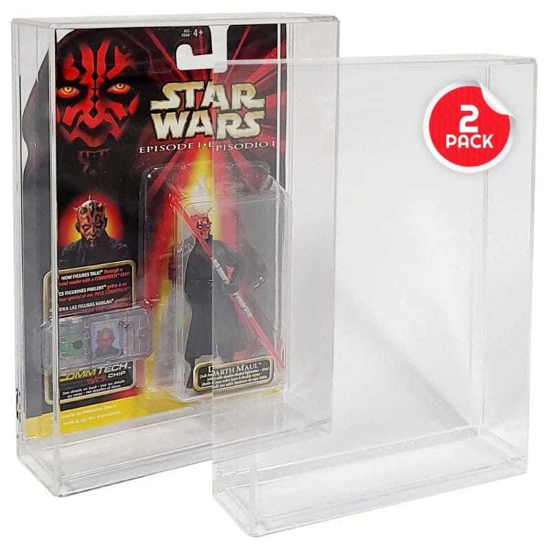 MADE TO ORDER Evoretro Acrylic Display Cases 2-Pack for Action Figures