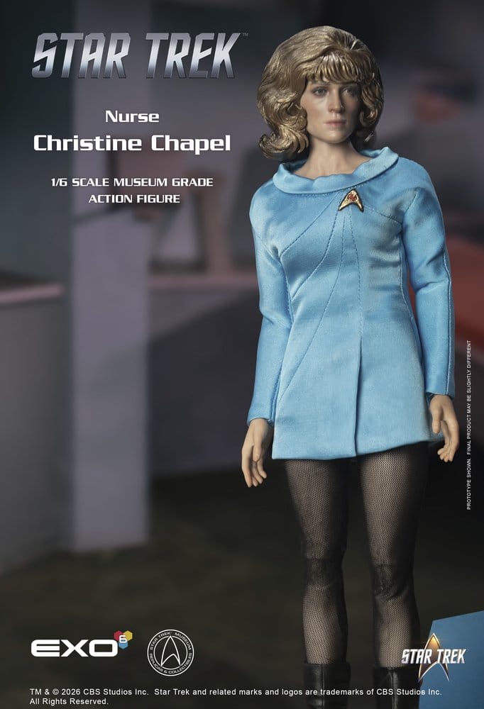 🧪 LAB | PREORDINE+ 06/2027 Star Trek: The Original Series Museum Grade Action Figure 1/6 Nurse Christine Chapel 28 cm