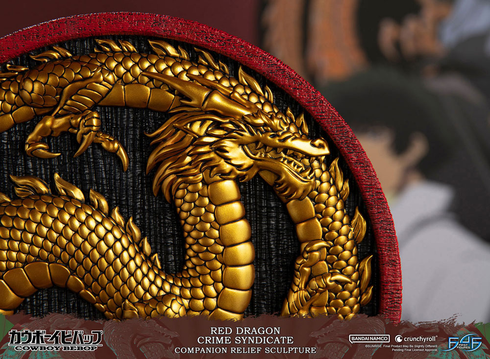 PREORDINE ESAURITO Cowboy Bebop Sculpture Red Dragon Crime Syndicate Companion Relief 35 cm