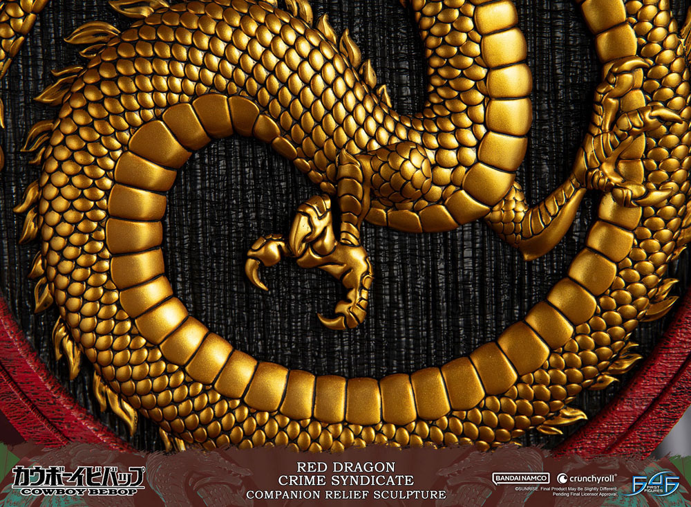PREORDINE ESAURITO Cowboy Bebop Sculpture Red Dragon Crime Syndicate Companion Relief 35 cm