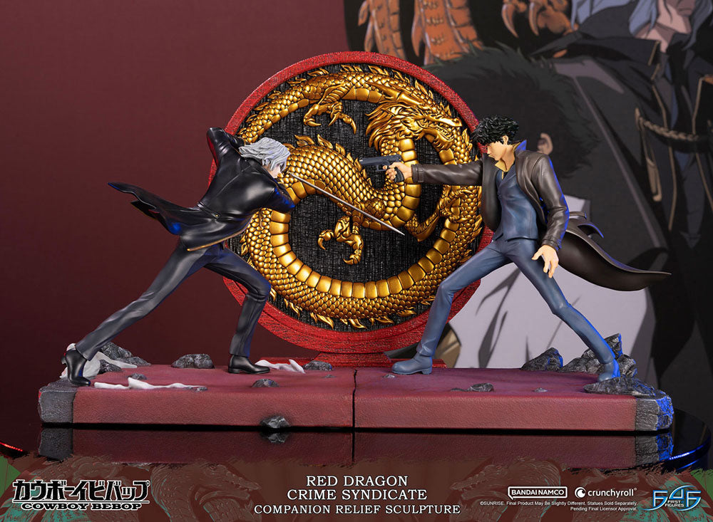 PREORDINE ESAURITO Cowboy Bebop Sculpture Red Dragon Crime Syndicate Companion Relief 35 cm