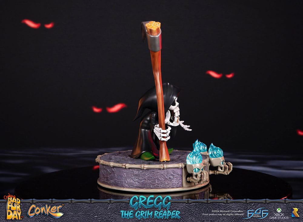 PREORDINE CHIUSO 06/2025 Conker: Conker's Bad Fur Day Statue Gregg the Grim Reaper 36 cm (PREORDINE NON CANCELLABILE)