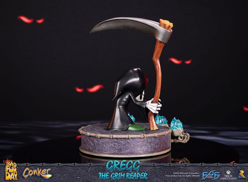 PREORDINE CHIUSO 06/2025 Conker: Conker's Bad Fur Day Statue Gregg the Grim Reaper 36 cm (PREORDINE NON CANCELLABILE)