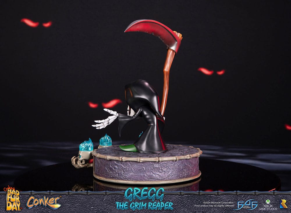 PREORDINE CHIUSO 06/2025 Conker: Conker's Bad Fur Day Statue Gregg the Grim Reaper 36 cm (PREORDINE NON CANCELLABILE)