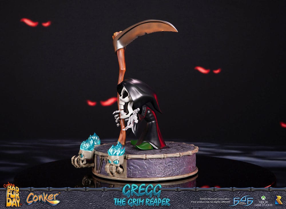 PREORDINE CHIUSO 06/2025 Conker: Conker's Bad Fur Day Statue Gregg the Grim Reaper 36 cm (PREORDINE NON CANCELLABILE)