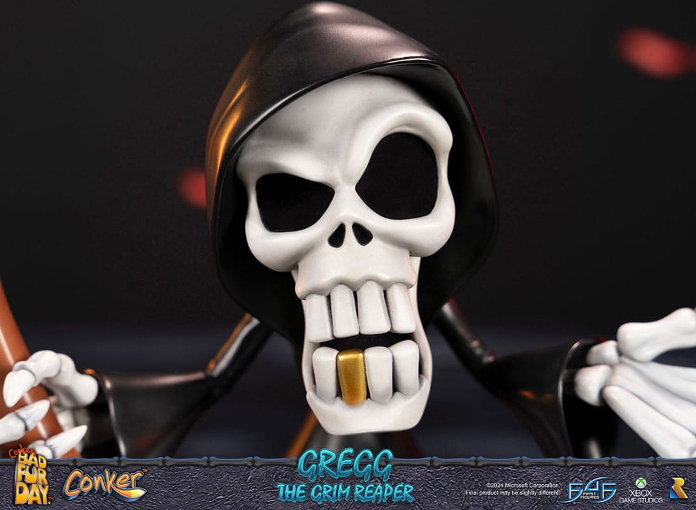 PREORDINE CHIUSO 06/2025 Conker: Conker's Bad Fur Day Statue Gregg the Grim Reaper 36 cm (PREORDINE NON CANCELLABILE)