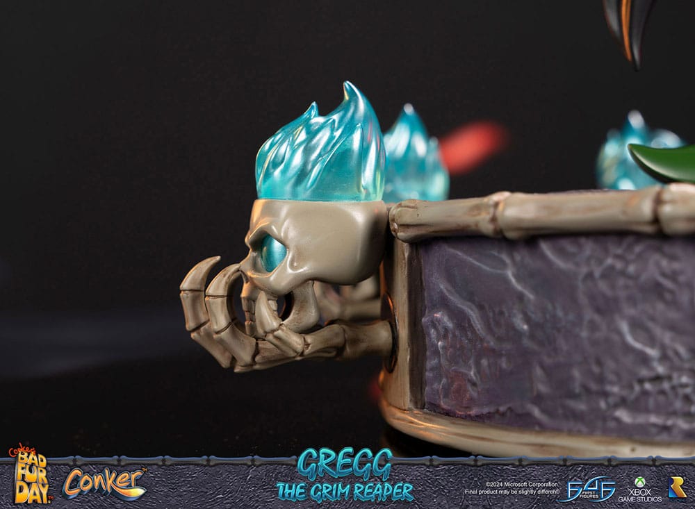 PREORDINE CHIUSO 06/2025 Conker: Conker's Bad Fur Day Statue Gregg the Grim Reaper 36 cm (PREORDINE NON CANCELLABILE)