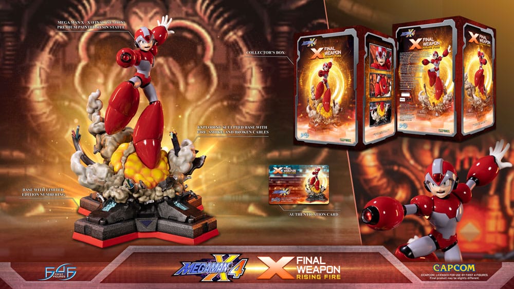 PREORDINE ESAURITO  Mega Man X4 Statue X Finale Weapon Rising Fire 45 cm