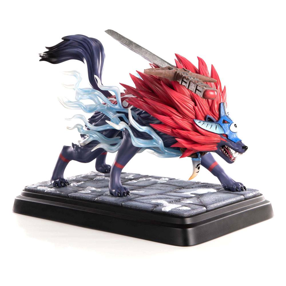 AUF BESTELLUNG HERGESTELLTE Okami-Statue Oki (Wolfsform) 35 cm *SONDERPREIS*