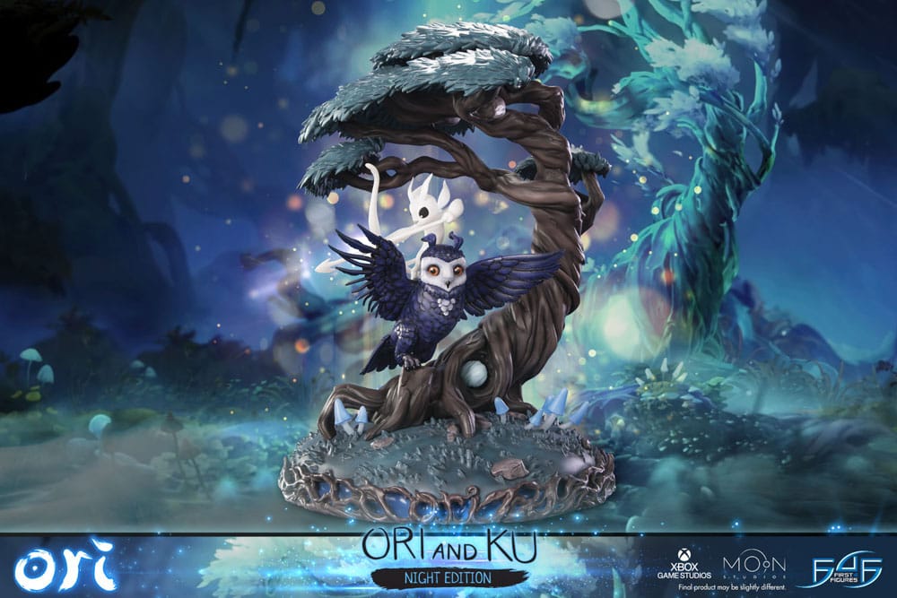PREORDINE 06/2026 Ori and the Will of the Wisps Statue Ori and Ku Night Ver. 38 cm  (PREORDINE NON CANCELLABILE)