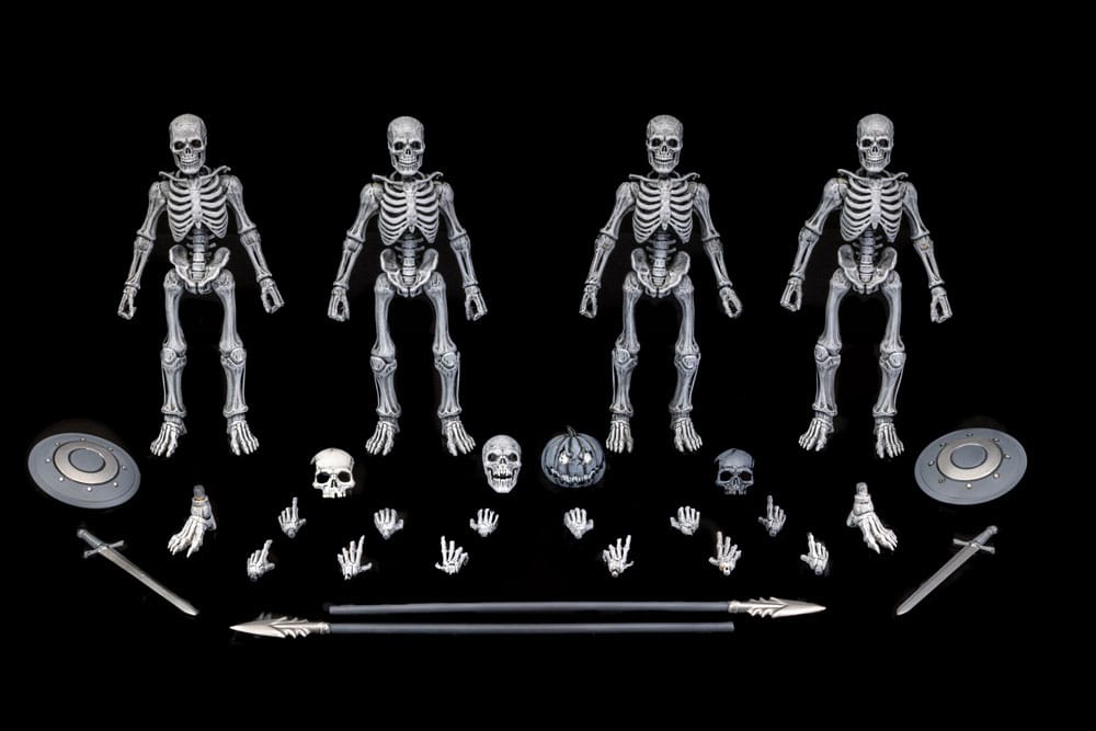 MADE TO ORDER Graveyard Skeletons Actionfigures 4-Pack Graveyard Skeletons